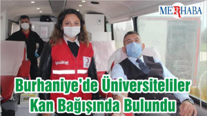 Burhaniye’ De Üniversiteliler Kan Bağışında Bulundu
