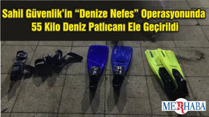 Sahil Güvenlik’in “Denize Nefes” Operasyonunda 55 Kilo Deniz Patlıcanı Ele Geçirildi
