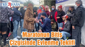 Maratonun Bitiş Çizgisinde Evlenme Teklifi