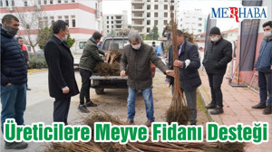Üreticilere Meyve Fidanı Desteği