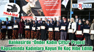 Balıkesir'de "Önder Kadın Çiftçi" Projesi Kapsamında Kadınlara Hibe