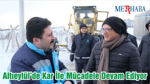 Altıeylül’de Kar İle Mücadele Devam Ediyor