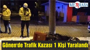 Gönen'de Trafik Kazası 1 Kişi Yaralandı