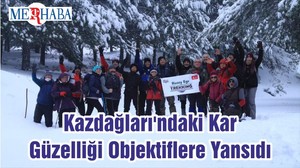Kazdağları'ndaki Kar Güzelliği Objektiflere Yansıdı