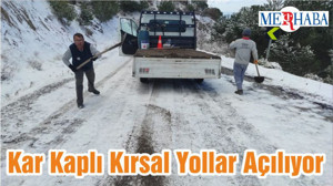 Kar Kaplı Kırsal Yollar Açılıyor