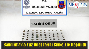 Jandarma Balıkesir'de Adet Tarihi Sikke Ele Geçirdi