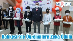 Balıkesir’de Öğrencilere Zeka Ödülü