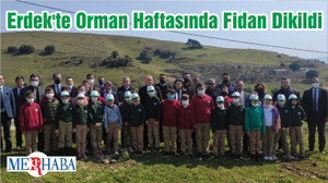 Erdek'te Orman Haftasında Fidan Dikildi