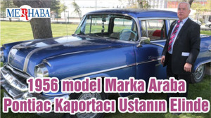 1956 model Marka Araba Pontiac Kaportacı Ustanın Elinde