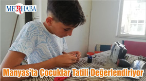 Manyas’ta Çocuklar Tatili Değerlendiriyor