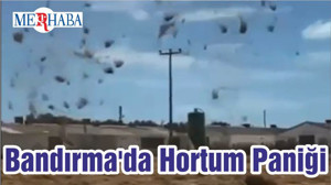 Bandırma'da Hortum Paniği