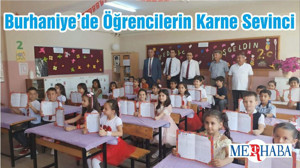 Burhaniye’de Öğrencilerin Karne Sevinci