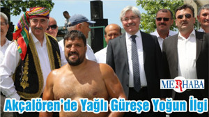 Akçalören’de Yağlı Güreşe Yoğun İlgi