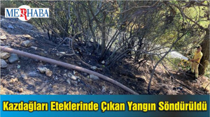 Kazdağları Eteklerinde Çıkan Yangın Söndürüldü