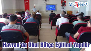 Havran’da Okul Bütçe Eğitimi Yapıldı