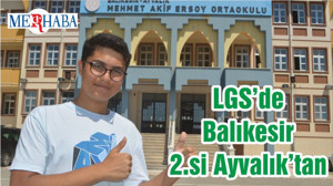LGS’de Balıkesir 2.si Ayvalık’tan