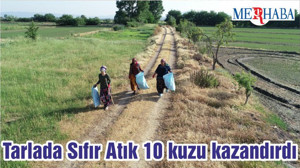 Tarlada Sıfır Atık 10 kuzu kazandırdı