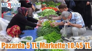 Pazarda 5 TL Markette 10.45 TL