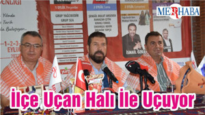 İlçe Uçan Hali İle Uçuyor