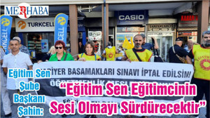 Eğitim Sen Şube Başkanı Şahin: “Eğitim Sen Eğitimcinin Sesi Olmayı Sürdürecektir”