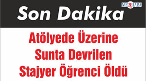 Atölyede Üzerine Sunta Devrilen Stajyer Öğrenci Öldü