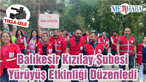 Balıkesir Kızılay Şubesi Yürüyüş Etkinliği Düzenledi
