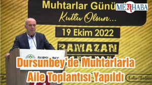 Dursunbey Belediyesi Muhtarlarla Aile Toplantısı Yaptı