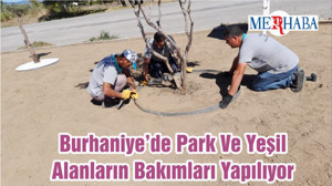 Burhaniye’de Park Ve Yeşil Alanların Bakımları Yapılıyor