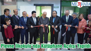 Plevne İlkokulu’nda Kütüphane Açılışı Yapıldı