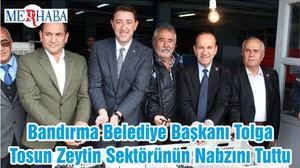 Bandırma Belediye Başkanı Tolga Tosun Zeytin Sektörünün Nabzını Tuttu