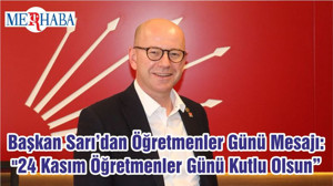 Başkan Sarı’dan Öğretmenler Günü Mesajı: "24 Kasım Öğretmenler Günü Kutlu Olsun"