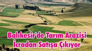 Balıkesir'de Tarım Arazisi İcradan Satışa Çıkıyor