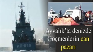 Ayvalık’ta denizde Göçmenlerin can pazarı