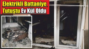 Elektrikli Battaniye Tutuştu Ev Kül Oldu