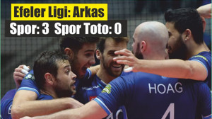 AXA Sigorta Efeler Ligi: Arkas Spor: 3 - Spor Toto: 0
