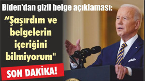 Biden'dan gizli belge açıklaması: "Şaşırdım ve belgelerin içeriğini bilmiyorum"