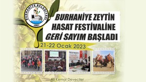 BURHANİYE ZEYTİN HASAT FESTİVALİNE GERİ SAYIM BAŞLADI
