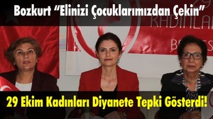 29 Ekim Kadınları Diyanete Tepki Gösterdi