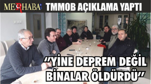 TMMOB Balıkesir İl Koordinasyon Kurulu Deprem İçin Toplandı