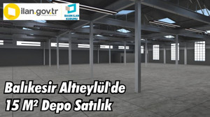 Balıkesir Altıeylül'de 15 M² Depo Satılık