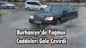 Burhaniye’de Yağmur Caddeleri Göle Çevirdi