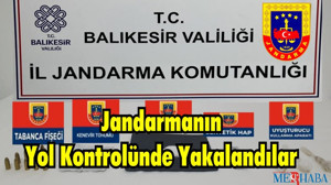 Jandarmanın Yol Kontrolünde Yakalandılar