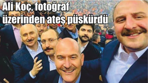 Ali Koç, fotoğraf üzerinden ateş püskürdü