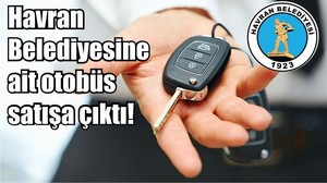 Havran Belediyesine ait otobüs satışa çıktı!