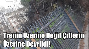 Trenin Üzerine Değil Çitlerin Üzerine Devrildi!