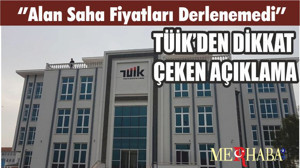TÜİK’DEN DİKKAT ÇEKEN AÇIKLAMA ‘’Alan Saha Fiyatları Derlenemedi’’