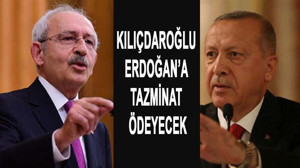 Erdoğan'a 105 bin TL tazminat