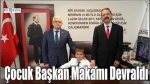 Çocuk Başkan Makamı Devraldı