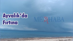 Ayvalık'da Fırtına