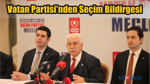 Vatan Partisi'nden Seçim Bildirgesi